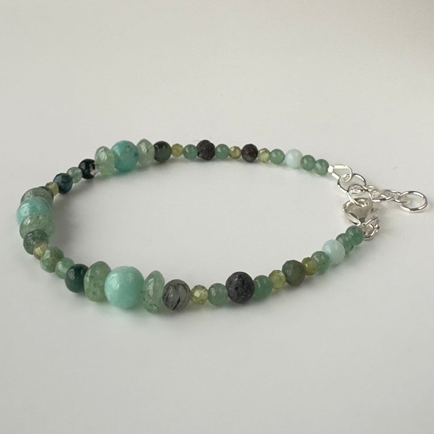 BLOSSOM BRACELET | STERLING SILVER & STONE BRACELET FOR CONNECTION