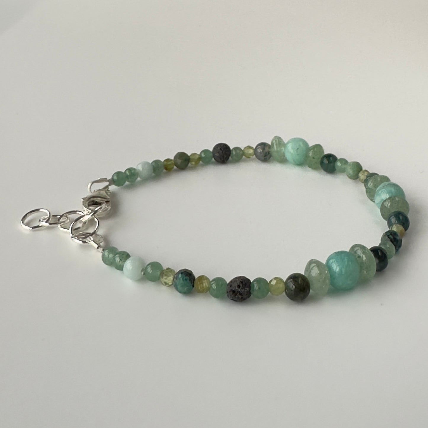 BLOSSOM BRACELET | STERLING SILVER & STONE BRACELET FOR CONNECTION