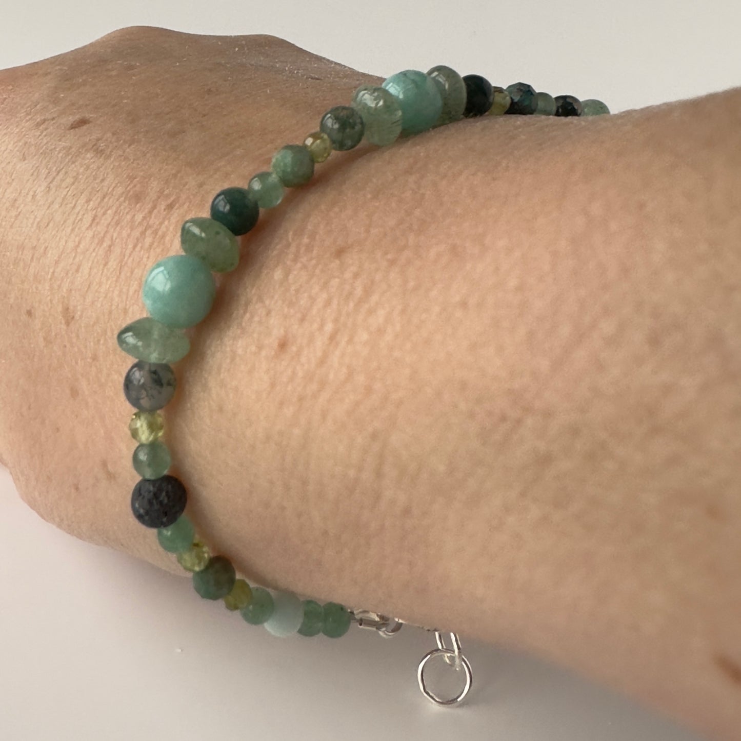 BLOSSOM BRACELET | STERLING SILVER & STONE BRACELET FOR CONNECTION