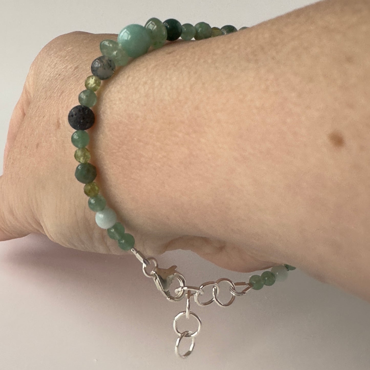 BLOSSOM BRACELET | STERLING SILVER & STONE BRACELET FOR CONNECTION