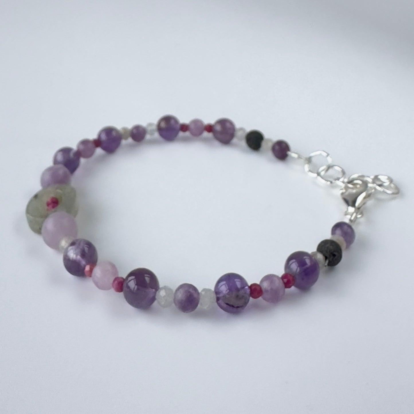 INTUITION BRACELET | STERLING SILVER & STONE BRACELET FOR PERCEPTION