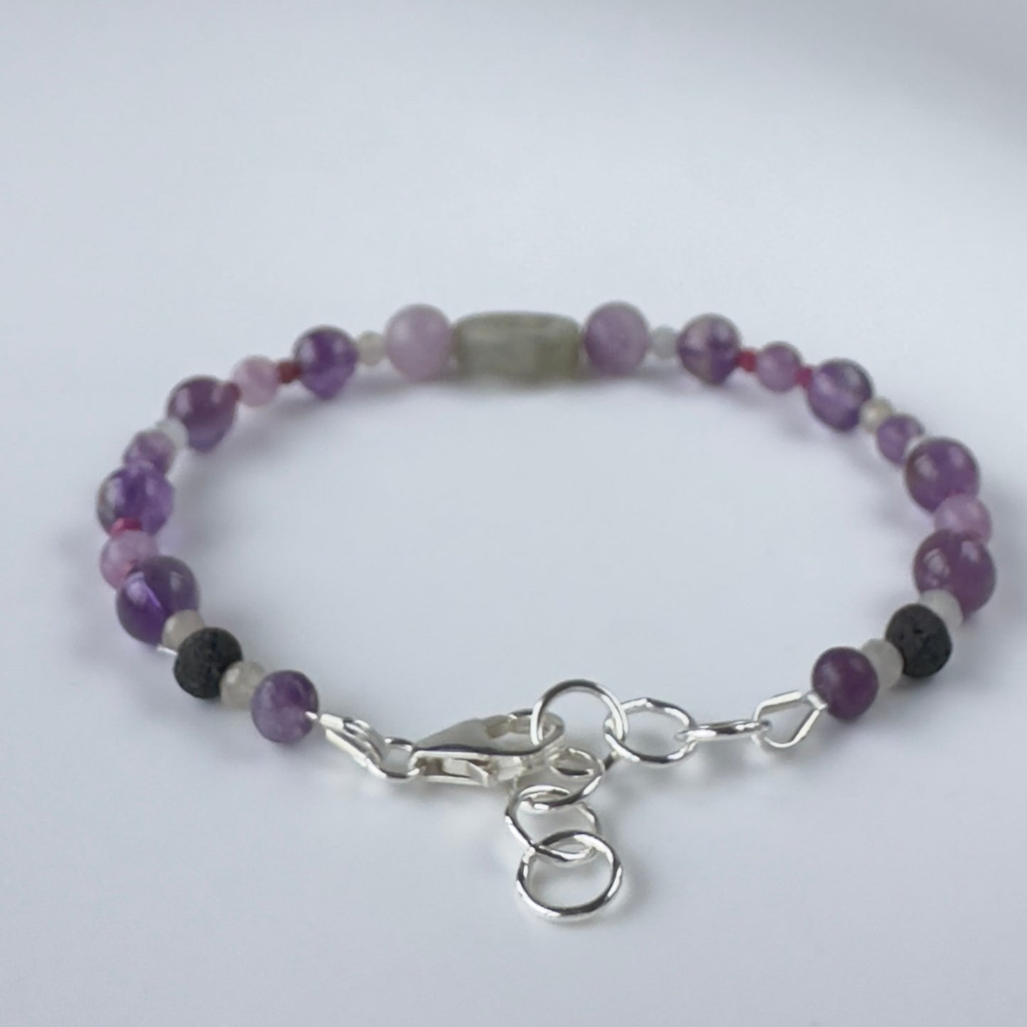 INTUITION BRACELET | STERLING SILVER & STONE BRACELET FOR PERCEPTION