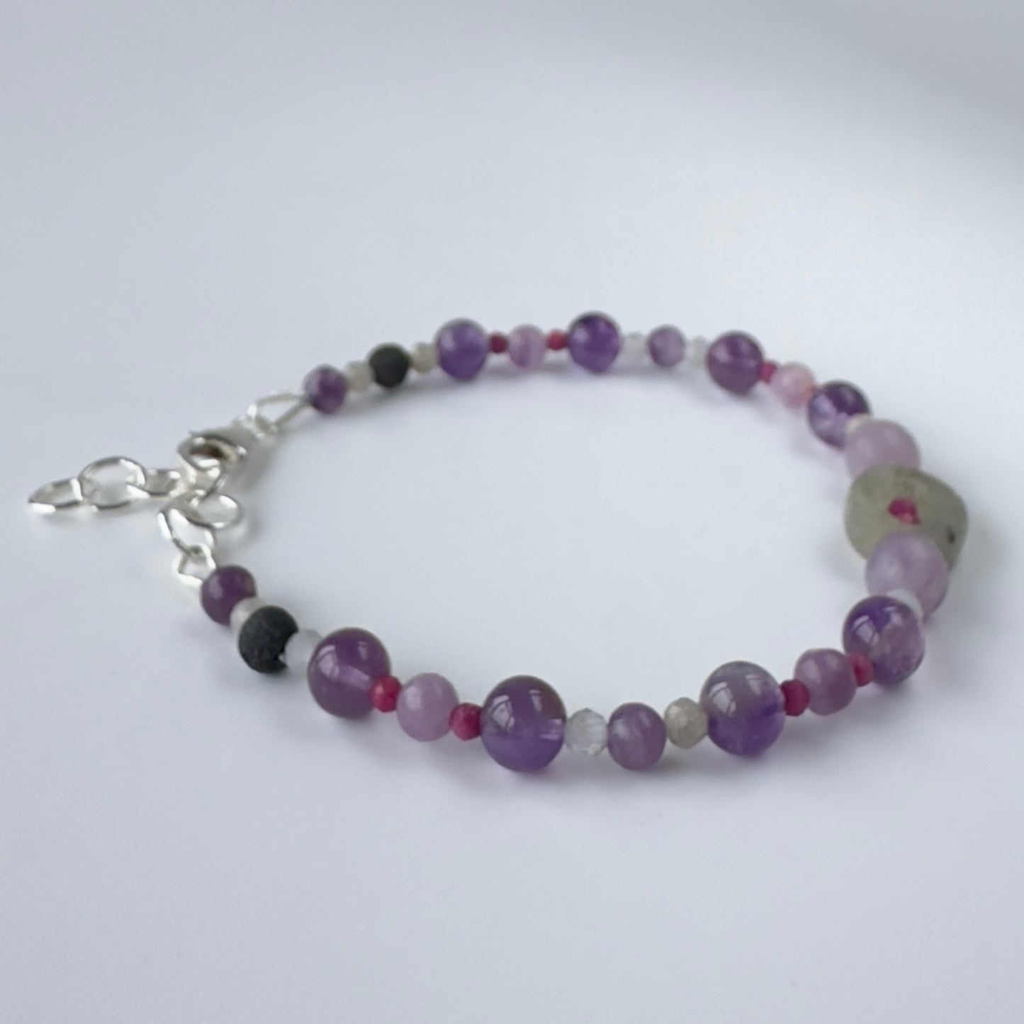INTUITION BRACELET | STERLING SILVER & STONE BRACELET FOR PERCEPTION
