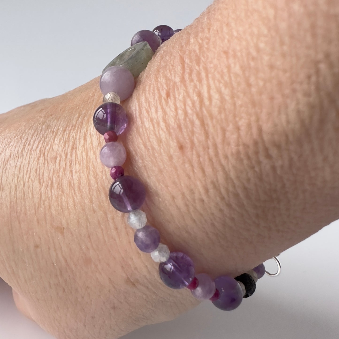 INTUITION BRACELET | STERLING SILVER & STONE BRACELET FOR PERCEPTION