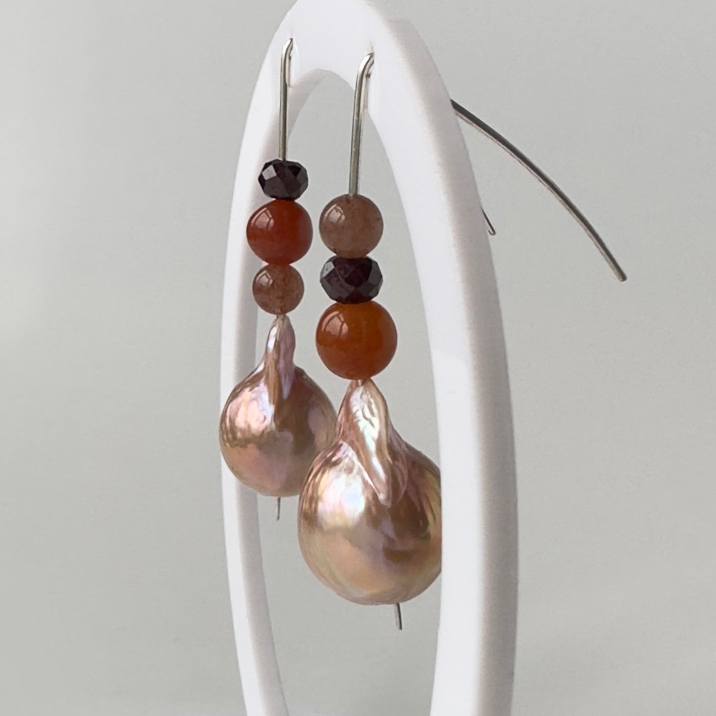 BLOOMING EARRINGS | STERLING SILVER & STONE EARRINGS FOR CREATIVE FLOW