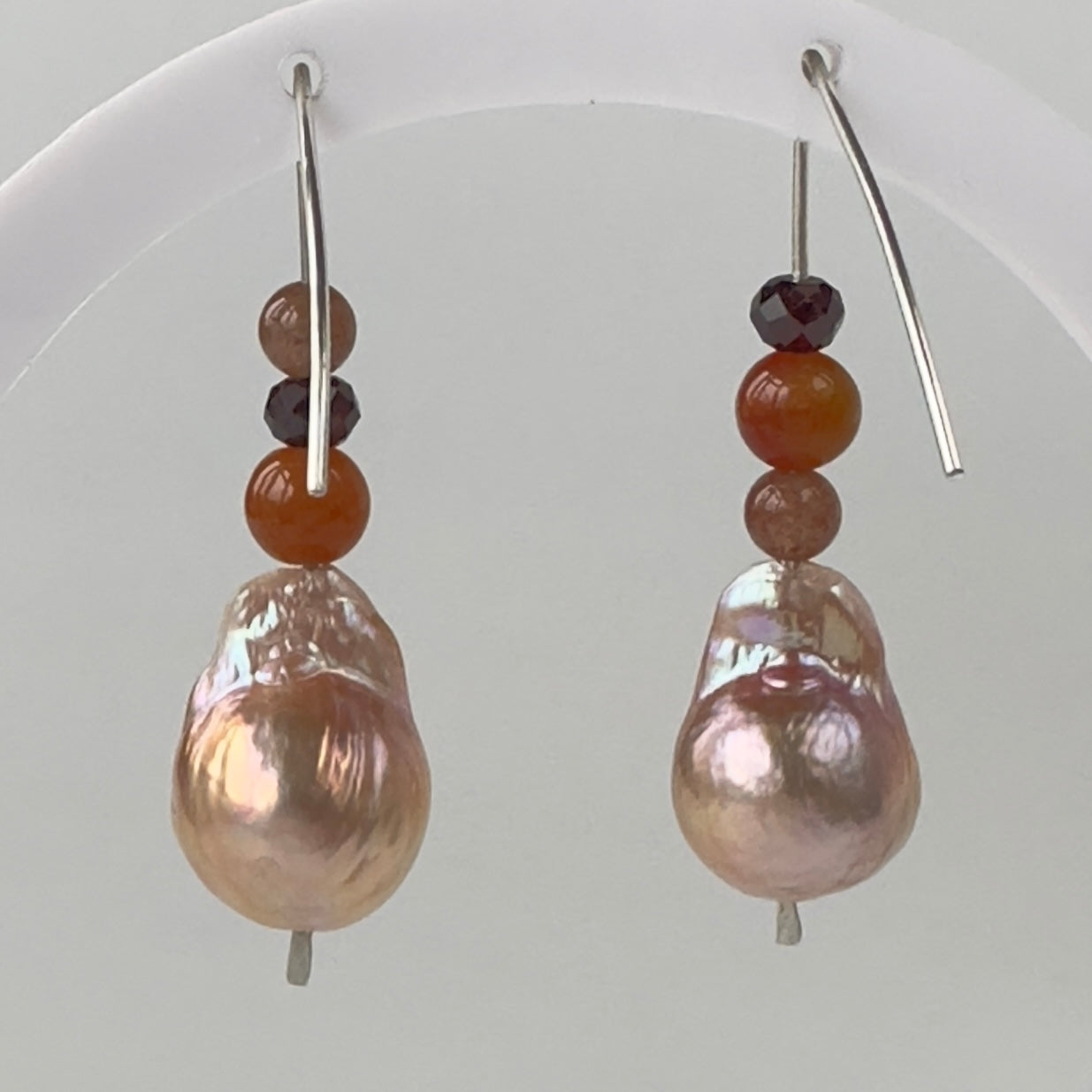 BLOOMING EARRINGS | STERLING SILVER & STONE EARRINGS FOR CREATIVE FLOW