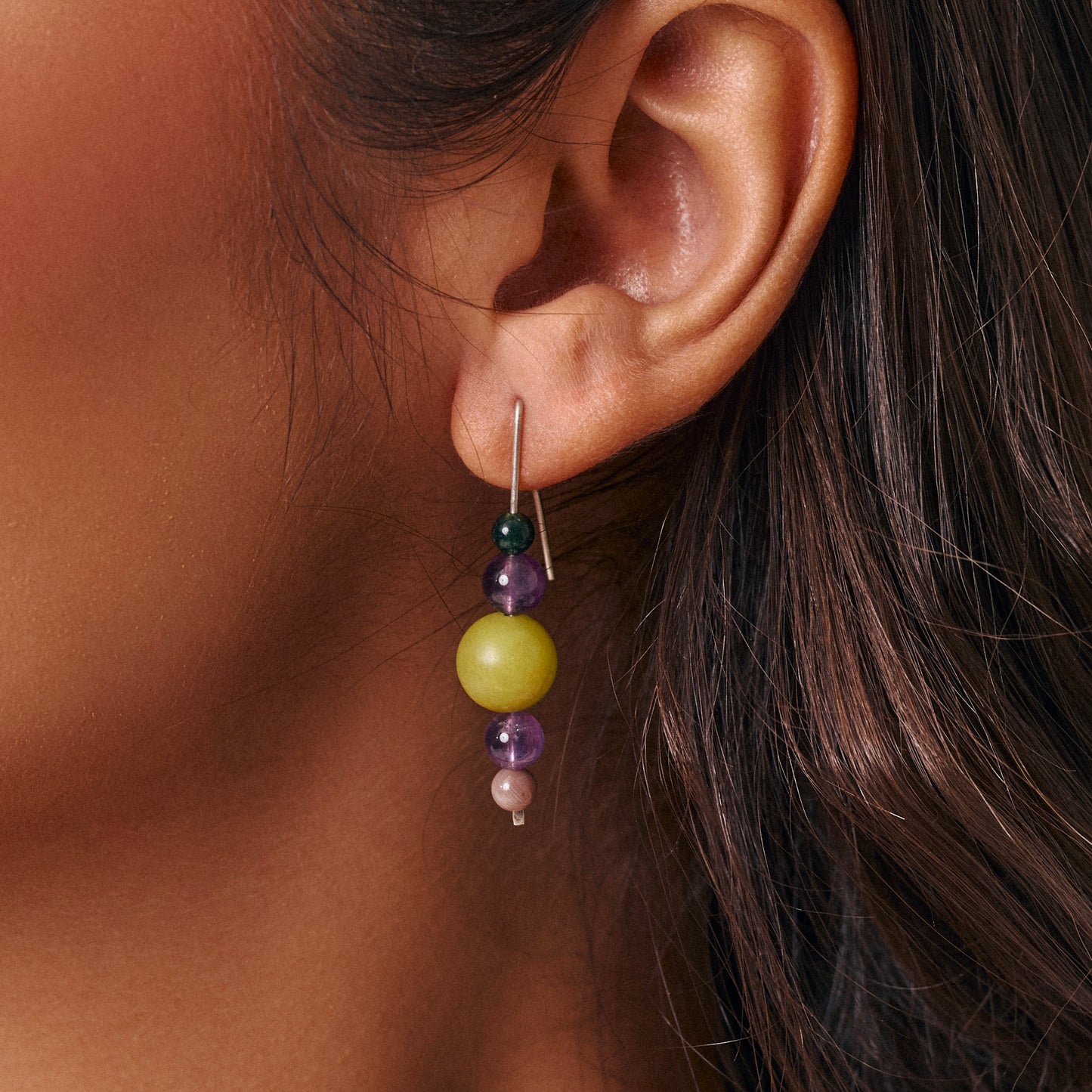 RESOLVE EARRINGS | STERLING SILVER & STONE EARRINGS FOR DETERMINED MOMENTS