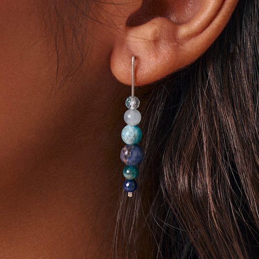 ARTICULATE EARRINGS | STERLING SILVER & STONE EARRINGS FOR EXPRESSION